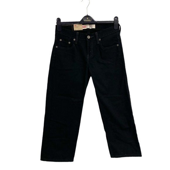 Size 8 Husky W28 x Levi's 550 Relaxed Fit Black Maggic tapered Leg black - Picture 1 of 10